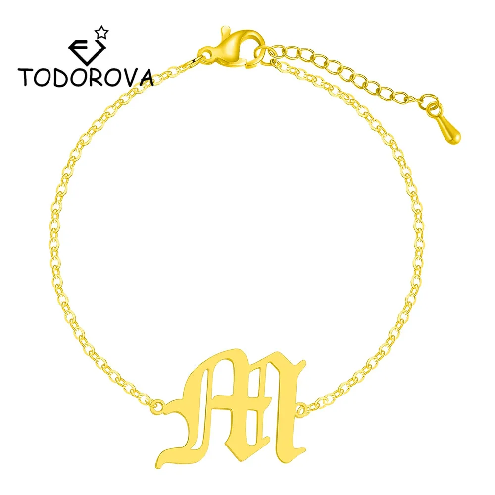 Todorova Alphabet Bracelets for Women Men Stainless Steel Personalized Name Link Chain Bracelet Gold Color 26 Letter Jewelry
Todorova Alphabet Bracelets for Women Men Stainless Steel Personalized Name Link Chain Bracelet Gold Color 26 Letter Jewelry