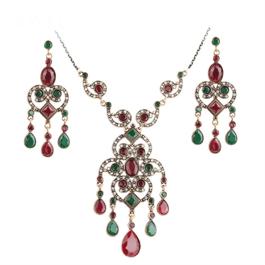 Gulkina Fashion Luxury Crystal Jewelry Set 2PCS Vintage Tassel Necklace Earrings Accessories for Women Christmas Gifts
Gulkina Fashion Luxury Crystal Jewelry Set 2PCS Vintage Tassel Necklace Earrings Accessories for Women Christmas Gifts