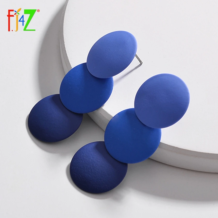 F.J4Z New arrival Fashion girls unique party show Earrings simple geometric designs painting circles dangle Earrings for Women
F.J4Z New arrival Fashion girls unique party show Earrings simple geometric designs painting circles dangle Earrings for Women