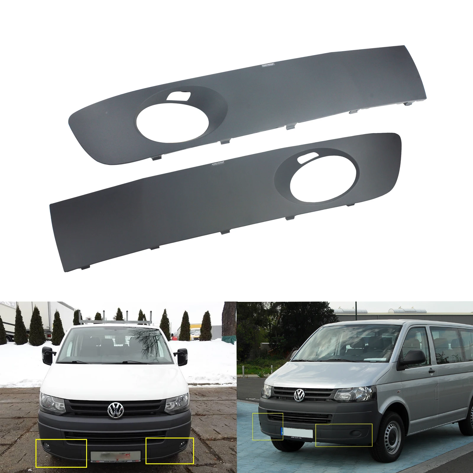 ANGRONG 2Pcs For VW Transporter T5 2010-2015 Front Bumper Fog Light Cover Surround Grill
ANGRONG 2Pcs For VW Transporter T5 2010-2015 Front Bumper Fog Light Cover Surround Grill