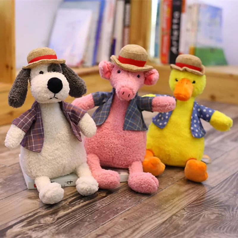 1pc 30cm Kawaii Animals With Hat Stuffed Duck Fox Pig Elephant Hippo Dog PlushToys For Children Kids Dolll Christmas Gift
1pc 30cm Kawaii Animals With Hat Stuffed Duck Fox Pig Elephant Hippo Dog PlushToys For Children Kids Dolll Christmas Gift