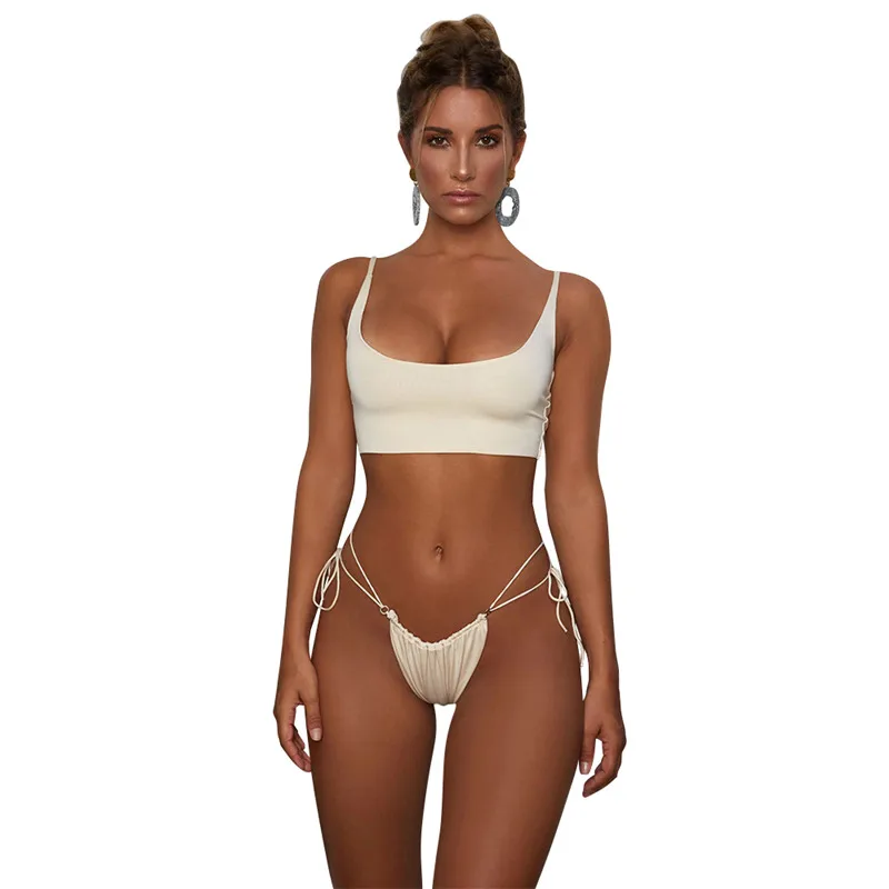 Cikini 2019 New pattern Pure sexy open-backed low-breasted string swimming trunks split bikini
Cikini 2019 New pattern Pure sexy open-backed low-breasted string swimming trunks split bikini