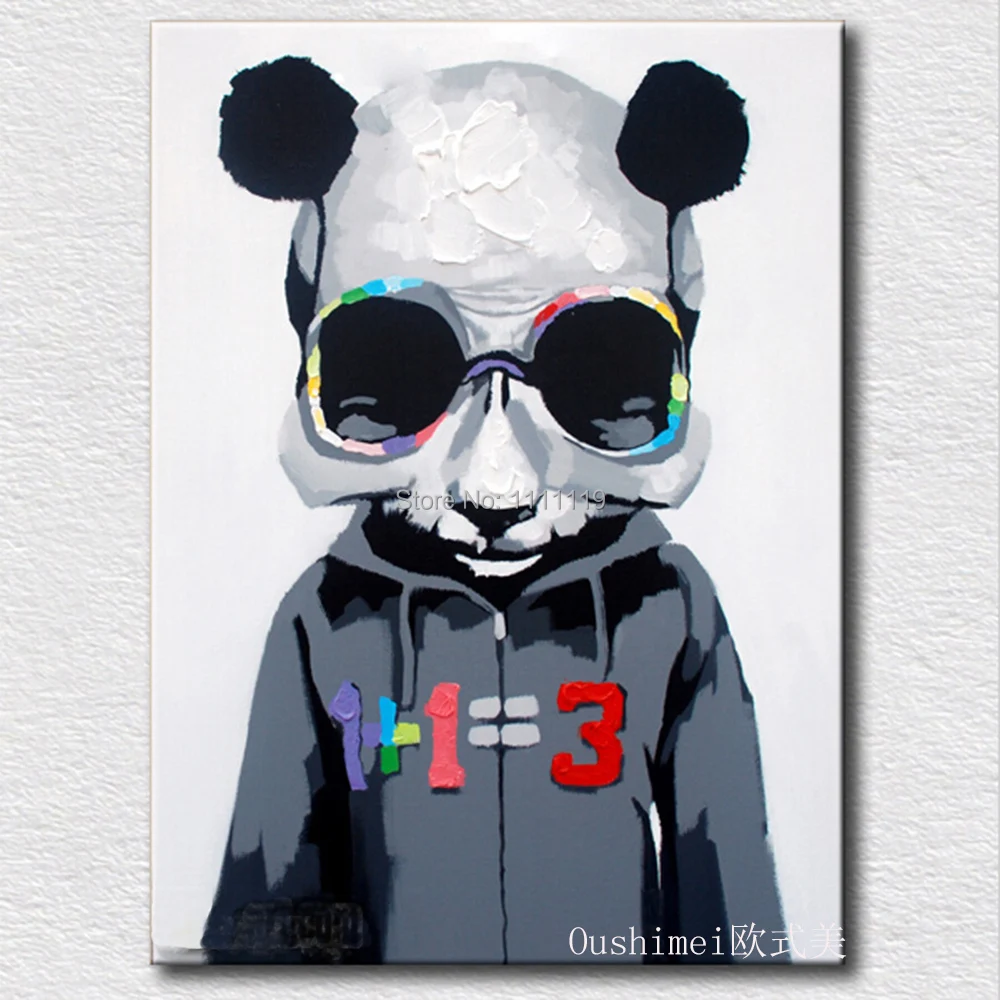 New Panda Paintings Hand Painted Picture On Canvas Modern Wall Art Abstract Panda Animals Handmade Decor Hang Oil Paintings
New Panda Paintings Hand Painted Picture On Canvas Modern Wall Art Abstract Panda Animals Handmade Decor Hang Oil Paintings