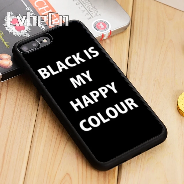 LvheCn Black Is My Happy Colour Phone Case Cover For iPhone 5 5s SE 5C 6 6s 7 8 X Samsung Galaxy S5 S6 S7 edge S8 S9 plus note 8
LvheCn Black Is My Happy Colour Phone Case Cover For iPhone 5 5s SE 5C 6 6s 7 8 X Samsung Galaxy S5 S6 S7 edge S8 S9 plus note 8