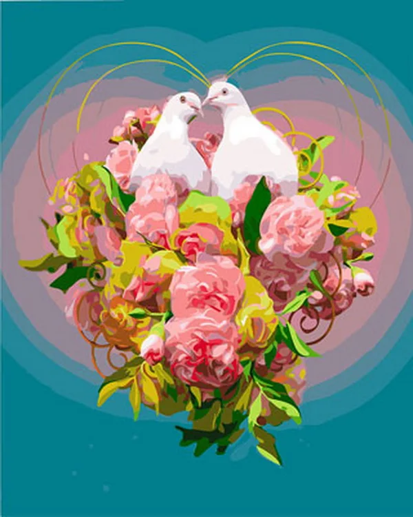 Frameless picture oil paintings by numbers flowers wall decor diy painting on canvas 4050cm pigeon with flower
Frameless picture oil paintings by numbers flowers wall decor diy painting on canvas 4050cm pigeon with flower