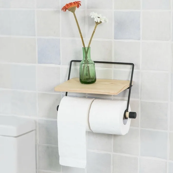 SoBuy FRG262-N, Wall Mounted Bathroom Toilet Paper Roll Holder with Storage Shelf, Bathroom Tissue Storage Organizer
SoBuy FRG262-N, Wall Mounted Bathroom Toilet Paper Roll Holder with Storage Shelf, Bathroom Tissue Storage Organizer