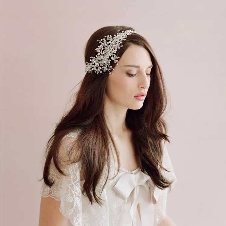 Jonnafe Silver Beaded Flower Tiara Wedding Hair Vine Accessories Crystal Bridal Headband Headwear Women Hair Jewelry
Jonnafe Silver Beaded Flower Tiara Wedding Hair Vine Accessories Crystal Bridal Headband Headwear Women Hair Jewelry