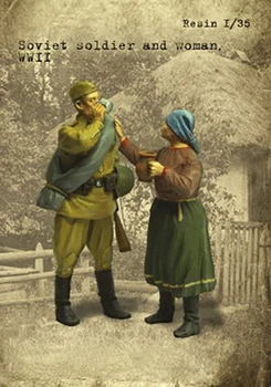 Assembly Unpainted Scale 1/35 Soviet man and woman, summer Historical toy Resin Model Miniature Kit
Assembly Unpainted Scale 1/35 Soviet man and woman, summer Historical toy Resin Model Miniature Kit