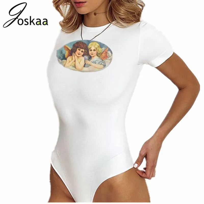 Cotton Cupid Angel Print Summer Bodysuit Women Fashion Short Sleeve Body Bodycon Jumpsuit Romper Cute Bodysuits
Cotton Cupid Angel Print Summer Bodysuit Women Fashion Short Sleeve Body Bodycon Jumpsuit Romper Cute Bodysuits