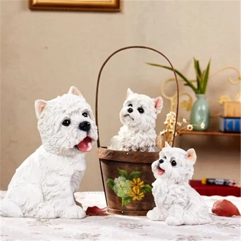 Cute Puppy Statue West highland white terrier Simulation Animals DOG Creative Home Decor Exquisite Action Figure Toy BOX P1124
Cute Puppy Statue West highland white terrier Simulation Animals DOG Creative Home Decor Exquisite Action Figure Toy BOX P1124