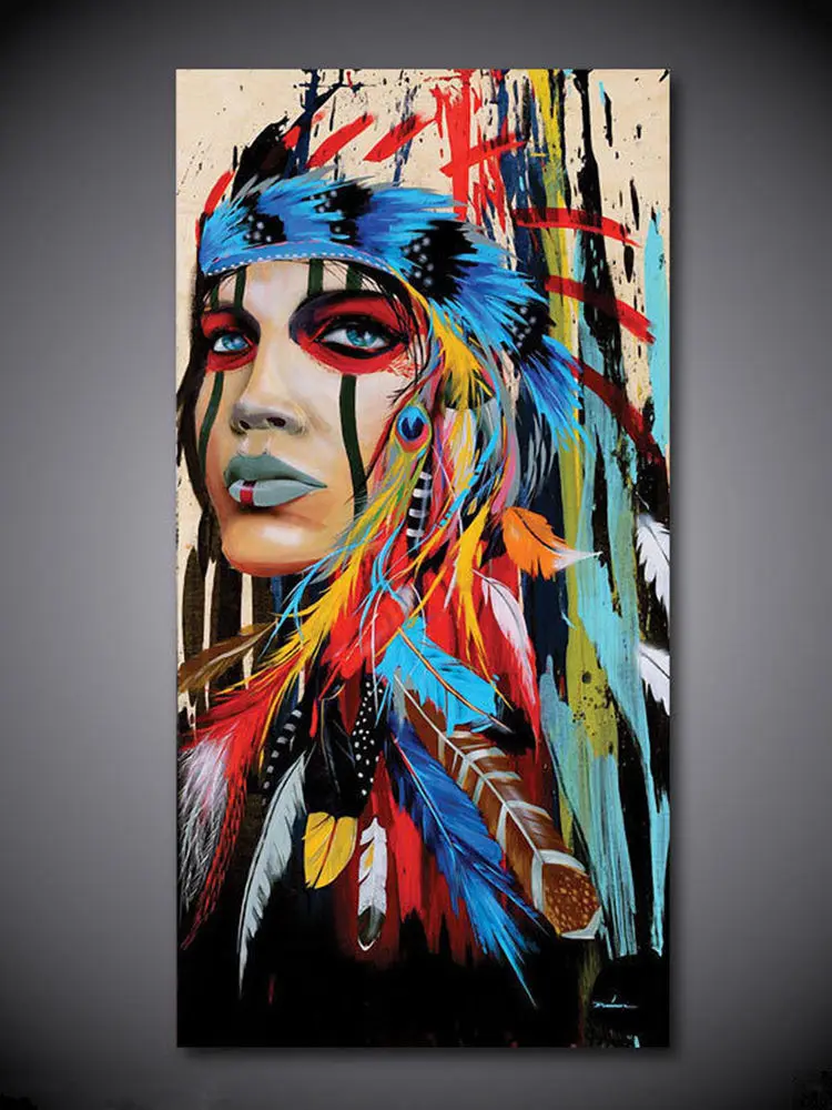 Beauty Modern Abstract Hand-Painted Oil Painting On Canvas:Forester(No Framed) | Дом и сад