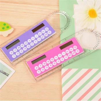 1PC Color Random Hot Selling Solar Mini Calculator Magnifier Multifunction 10cm Ultra-thin Ruler Calculadora Office Supplies
1PC Color Random Hot Selling Solar Mini Calculator Magnifier Multifunction 10cm Ultra-thin Ruler Calculadora Office Supplies