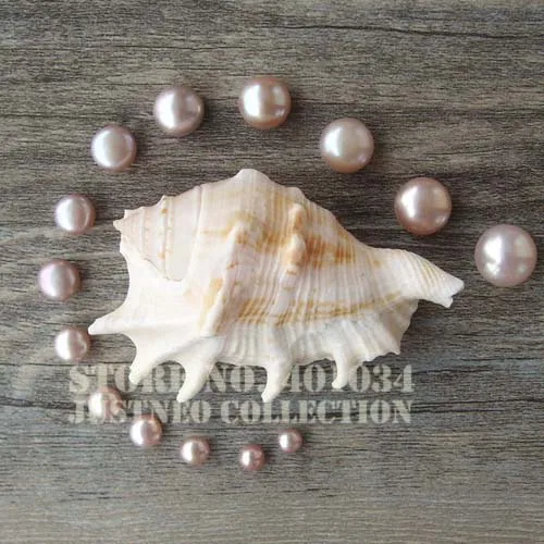 Genuine Cultured Freshwater Pearls Half Drilled Natural Lavender Loose Button Beads 5/6/7/8/9 mm
Genuine Cultured Freshwater Pearls Half Drilled Natural Lavender Loose Button Beads 5/6/7/8/9 mm