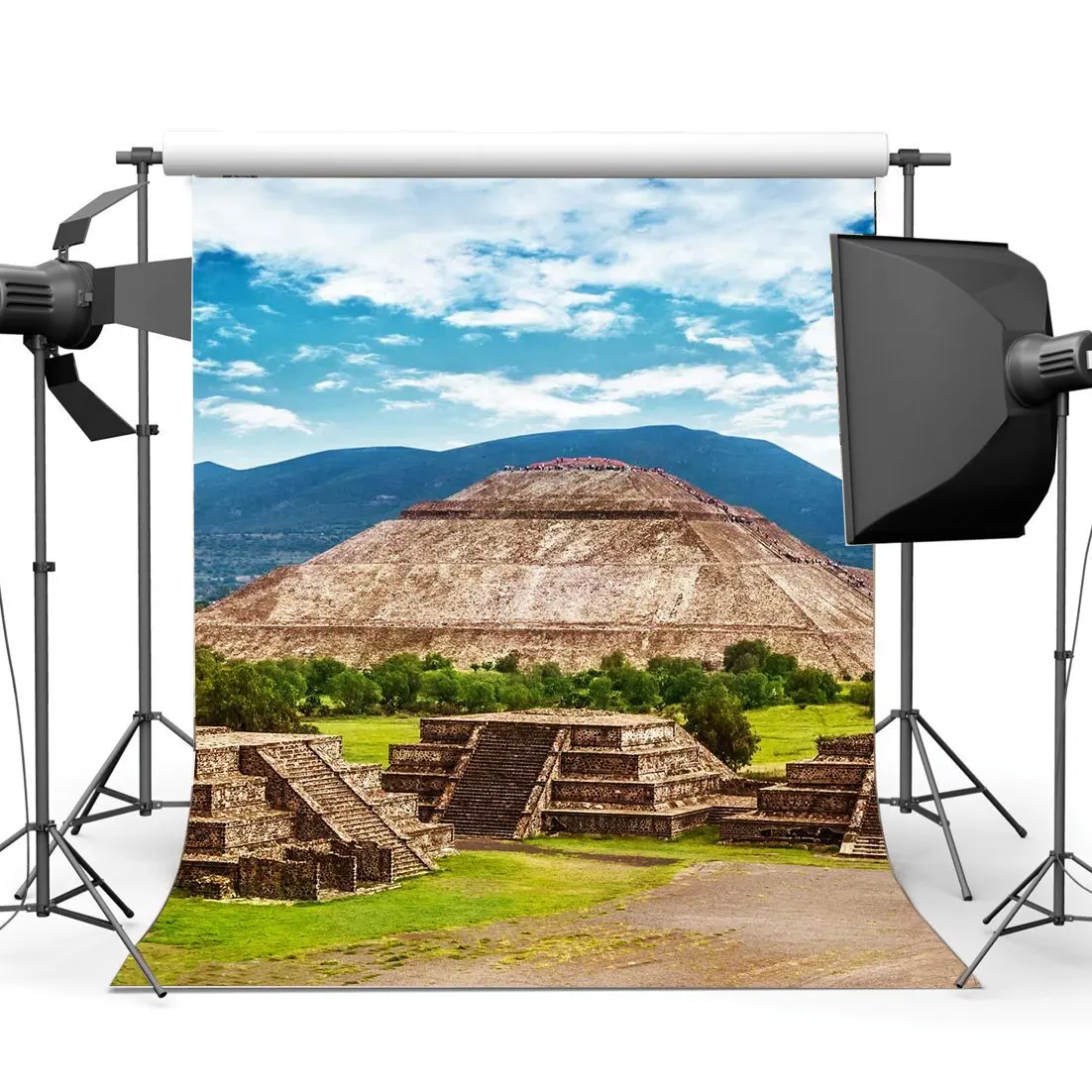Ancient Pyramid Backdrop Mexico Mayan Civilization Backdrops Jungle Forest Mountain Blue Sky Background
Ancient Pyramid Backdrop Mexico Mayan Civilization Backdrops Jungle Forest Mountain Blue Sky Background