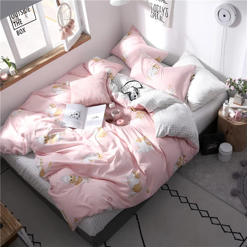Cotton Pink Kitty Bedding Set Bedding Bed Linen Bed Sheet Duvet Cover Pillowcase 3/4Pcs Bedding Sets/Queen King Size
Cotton Pink Kitty Bedding Set Bedding Bed Linen Bed Sheet Duvet Cover Pillowcase 3/4Pcs Bedding Sets/Queen King Size
