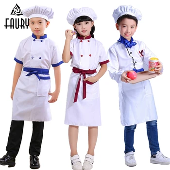 Children's Chef Clothes Boy Girl Chef Uniform for Kid Performance Career Game Cooking Costumes Hat&Jacket&Apron Set 100-160cm 
Children's Chef Clothes Boy Girl Chef Uniform for Kid Performance Career Game Cooking Costumes Hat&Jacket&Apron Set 100-160cm