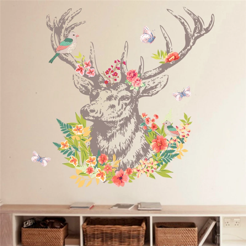 colorful flower elk bird wall stickers for living room bedroom Christmas decor pvc animals wall decals diy mural birthday gift
colorful flower elk bird wall stickers for living room bedroom Christmas decor pvc animals wall decals diy mural birthday gift