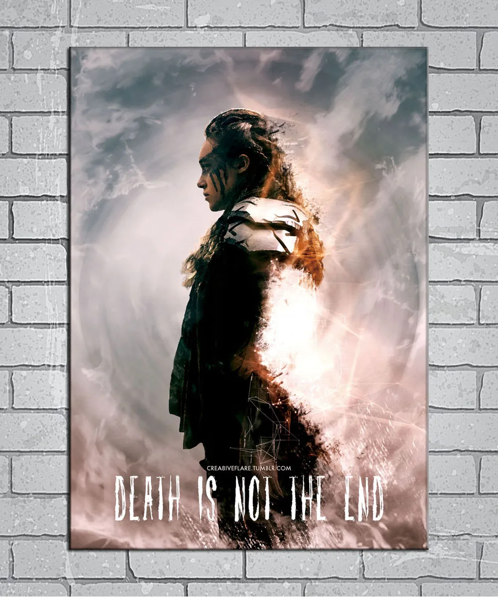 Обычный плакат Lexa Death Is Not The End Light Canvas 24x36 27x40 дюймов домашний декор N579 | Дом и сад