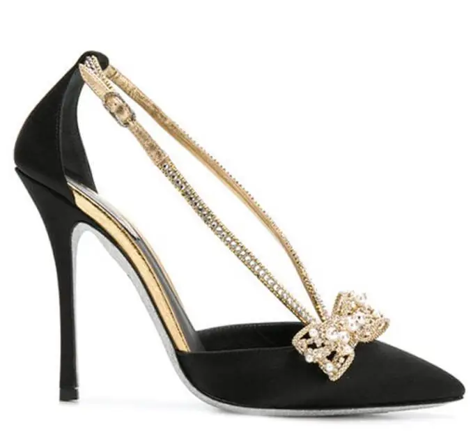 Hot Selling Pointed Toe Woman Shoe Crystal Butterfly-knot Buckle Strap High Heels 2019 Sexy Thin Heels Party Shoe
Hot Selling Pointed Toe Woman Shoe Crystal Butterfly-knot Buckle Strap High Heels 2019 Sexy Thin Heels Party Shoe