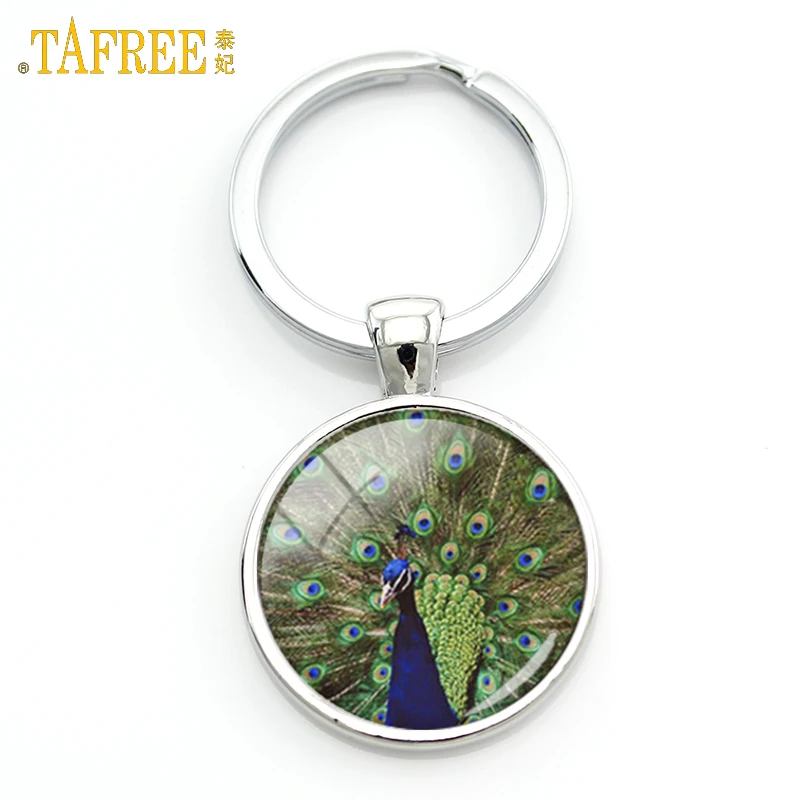 TAFREE Peacock Keychain Charming Fashion Unique Key Chain Key Ring Keyholder Glass Dome Handmade Men Womem Gifts Jewelry KC484
TAFREE Peacock Keychain Charming Fashion Unique Key Chain Key Ring Keyholder Glass Dome Handmade Men Womem Gifts Jewelry KC484