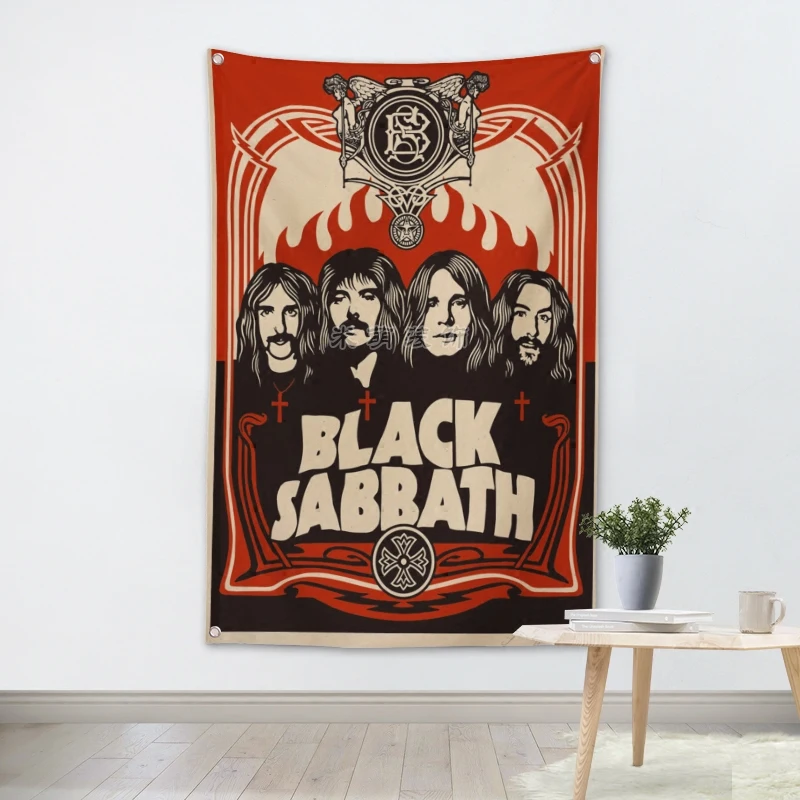 BLACK SABBATH Rock Band Poster Banners Hanging Flag Wall Sticker Cafe Restaurant locomotive club Live background Decoration
BLACK SABBATH Rock Band Poster Banners Hanging Flag Wall Sticker Cafe Restaurant locomotive club Live background Decoration