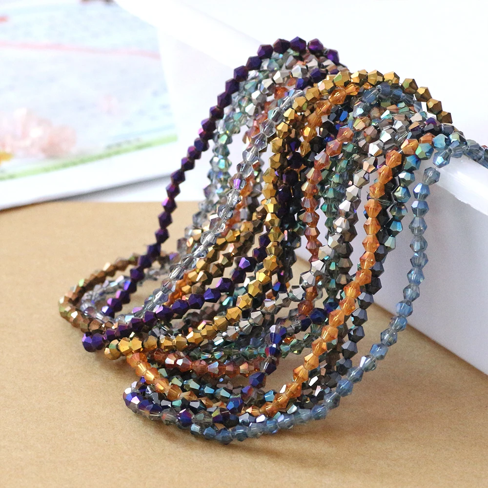 ZHUBI Hot Faceted Crystal Bicone Bead 3MM 145Pcs Crystals Czech Glass Plated Beads For Jewelry Findings DIY Crafts Accessories
ZHUBI Hot Faceted Crystal Bicone Bead 3MM 145Pcs Crystals Czech Glass Plated Beads For Jewelry Findings DIY Crafts Accessories