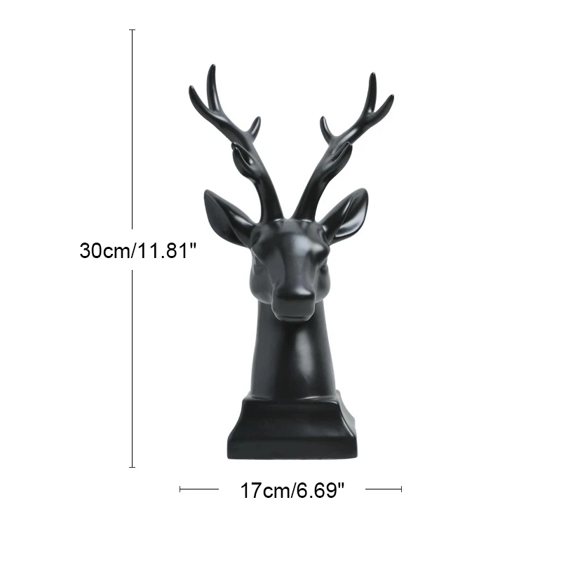 European Deer Head Ceramic Figurine Statue Decor Creative Deer Head Ceramic Craft Ornament Wedding Party Gift Art Accessories
European Deer Head Ceramic Figurine Statue Decor Creative Deer Head Ceramic Craft Ornament Wedding Party Gift Art Accessories