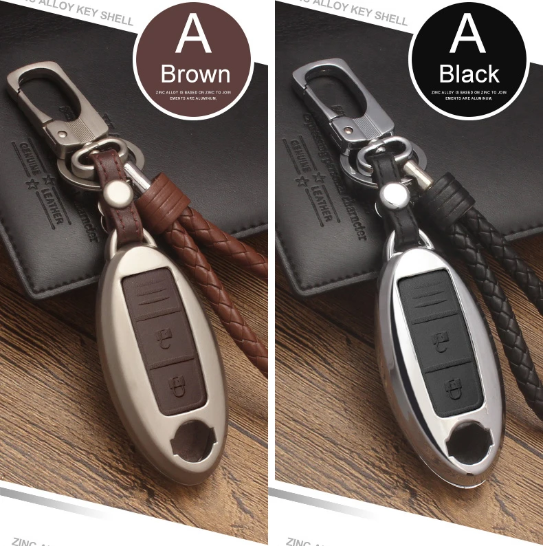Zinc alloy Leather Car Remote Key Cover For Nissan Rogue X-Trail T32 Qashqai J11 Pathfinder Murano Note Juke Shell Keychain
Zinc alloy Leather Car Remote Key Cover For Nissan Rogue X-Trail T32 Qashqai J11 Pathfinder Murano Note Juke Shell Keychain