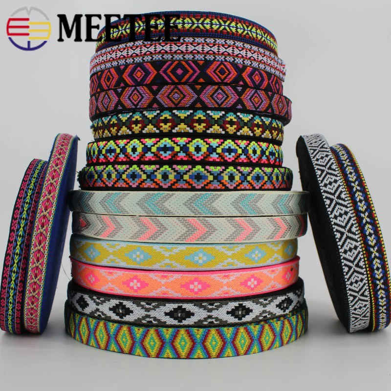 8Meters 25mm Polyester Jacquard Webbings Ethnic Lace Ribbons For Bag Strap Sewing Tape Bias Binding DIY Garment Accessories
8Meters 25mm Polyester Jacquard Webbings Ethnic Lace Ribbons For Bag Strap Sewing Tape Bias Binding DIY Garment Accessories