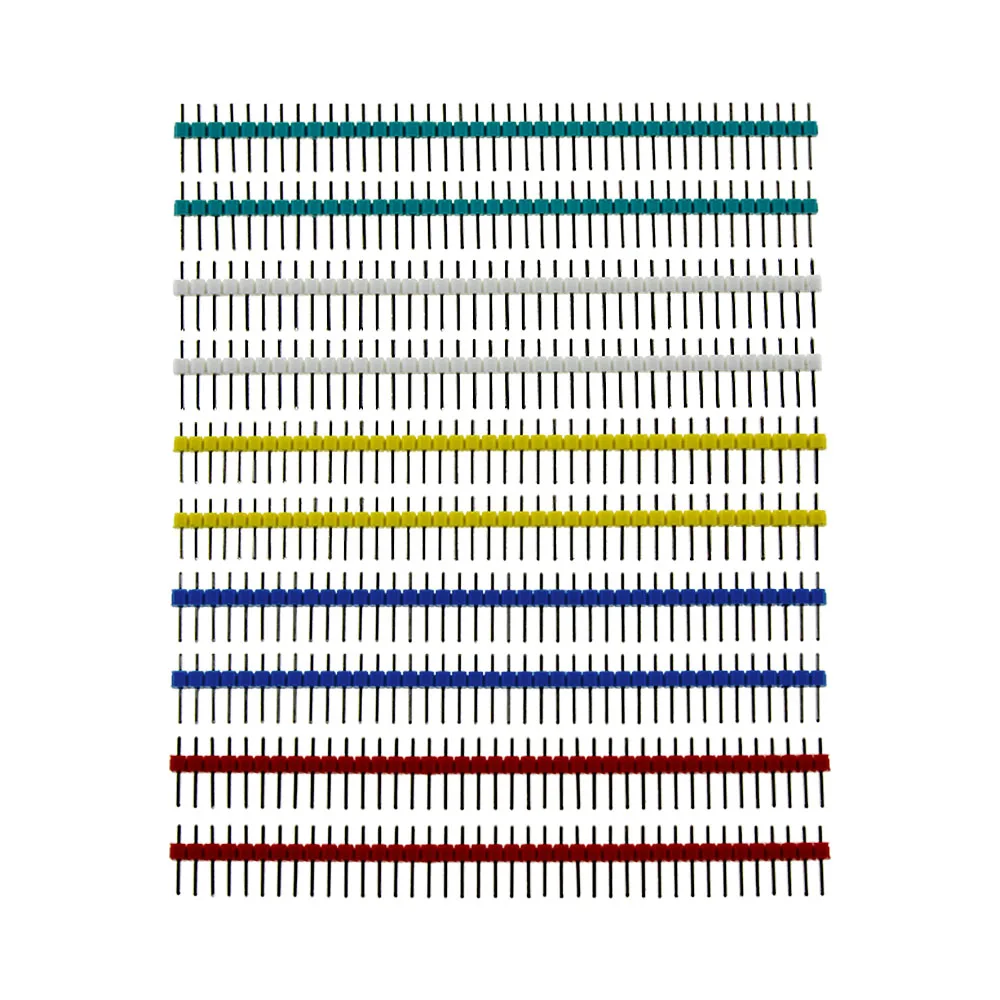 10pcs 40 Pin 1x40 Single Row Male 2.54 Breakable Pin Header Connector 40pin Strip for arduino
10pcs 40 Pin 1x40 Single Row Male 2.54 Breakable Pin Header Connector 40pin Strip for arduino