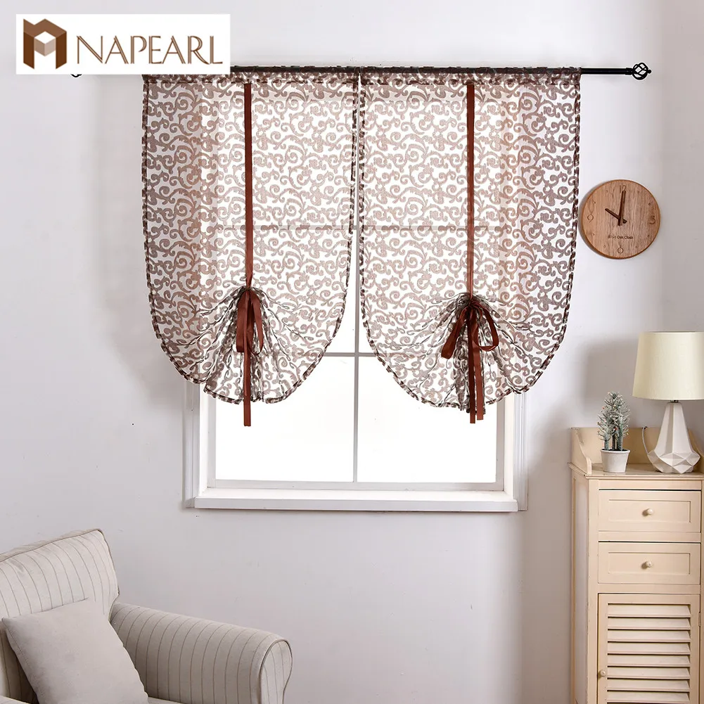 NAPEARL Short Roman String Jacquard Drops For Kitchen Windows Tulle Fabric Transparent Fabric Hot Sale Curtains European Style
NAPEARL Short Roman String Jacquard Drops For Kitchen Windows Tulle Fabric Transparent Fabric Hot Sale Curtains European Style