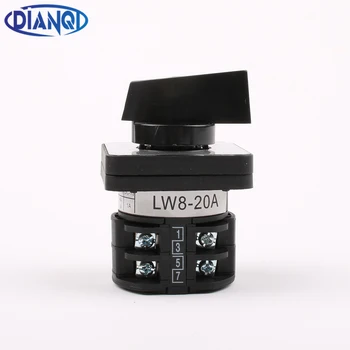 DIANQI lw8 changeover switch lw8-20/2 20a 380v Universal change over switch 3 position 2 knots black colour
DIANQI lw8 changeover switch lw8-20/2 20a 380v Universal change over switch 3 position 2 knots black colour