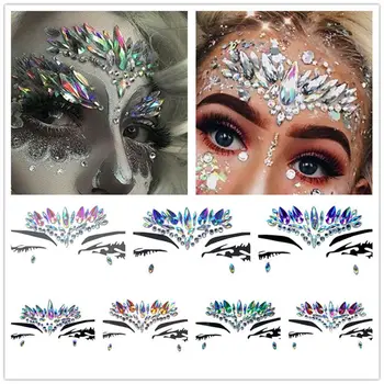 New Temporary Rhinestone Glitter Tattoo Stickers Face Jewels Gems Festival Party Makeup Body Jewels Flash Fake Temporary Tattoos
New Temporary Rhinestone Glitter Tattoo Stickers Face Jewels Gems Festival Party Makeup Body Jewels Flash Fake Temporary Tattoos
