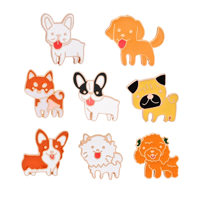 8 Style Cartoon Brooch Dog Enamel Pin Badge Cute Poodle Labrador Pug Pins Button Sweater Coat Kids Male Jewelry Accessories Gift
8 Style Cartoon Brooch Dog Enamel Pin Badge Cute Poodle Labrador Pug Pins Button Sweater Coat Kids Male Jewelry Accessories Gift