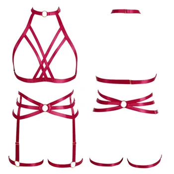 Body Harness Bra Harajuku Punk Chest Belt garter Elastic Pentagram Full Lingerie Strappy Top Cage Set Adjust Halloween Art Wear
Body Harness Bra Harajuku Punk Chest Belt garter Elastic Pentagram Full Lingerie Strappy Top Cage Set Adjust Halloween Art Wear