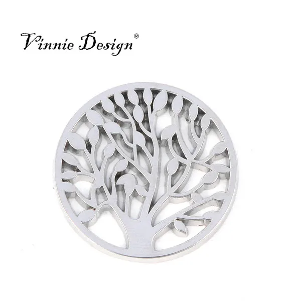 Vinnie Design Jewelry Tree Life Coin Disc for 33mm Frame Pendant | Украшения и аксессуары