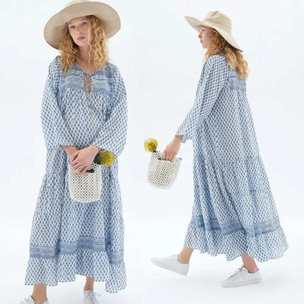 2019 Hot Sale Ladies Vintage Hippie Ethnic Indian Festival V Neck Long Sleeve Floral 'Printed Casual Boho Dress Women Clothes
2019 Hot Sale Ladies Vintage Hippie Ethnic Indian Festival V Neck Long Sleeve Floral 'Printed Casual Boho Dress Women Clothes