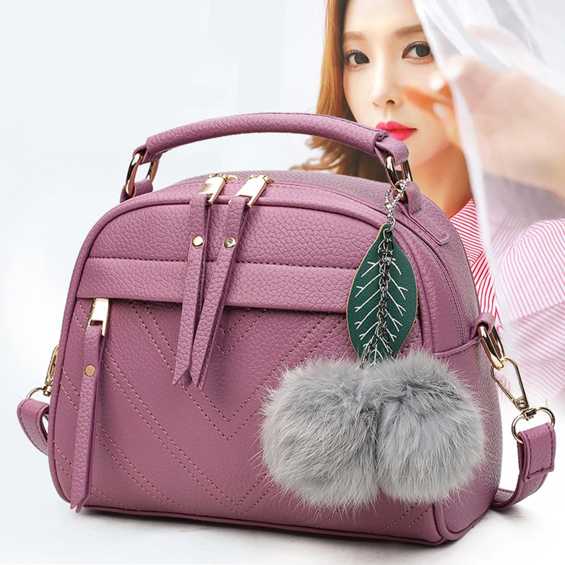 2019 New Women Ladies Handbag Vintage Hairball Ornaments Totes Bags Large Capacity PU Leather Crossbody Shoulder Messenger Bag
2019 New Women Ladies Handbag Vintage Hairball Ornaments Totes Bags Large Capacity PU Leather Crossbody Shoulder Messenger Bag