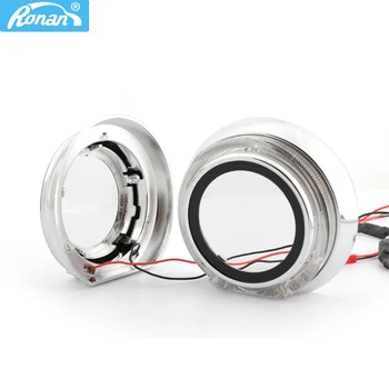 RONAN LED halo optical angel eyes shrouds for Koito Q5 Hella Bi xenon projector lens WST car headlights mask Automobile cover
RONAN LED halo optical angel eyes shrouds for Koito Q5 Hella Bi xenon projector lens WST car headlights mask Automobile cover