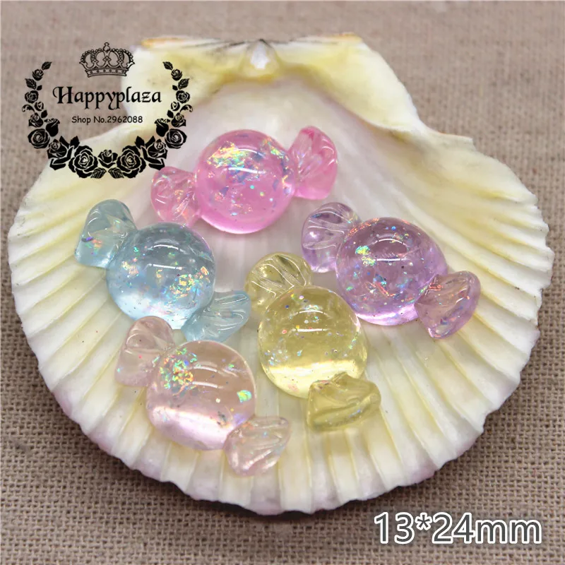 10pcs Resin Flatback Cabochon Glitter Clear Sweet Candy Simulation Food Art Supply Decoration Charm Craft,13*24mm
10pcs Resin Flatback Cabochon Glitter Clear Sweet Candy Simulation Food Art Supply Decoration Charm Craft,13*24mm
