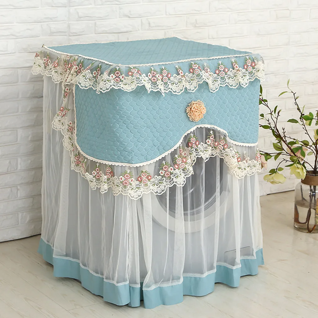 Lace Ruffle Floral Washing Machine Dust Cover Protection Front Durable Soft Home lace proof Case Washing Machine Protective Dust
Lace Ruffle Floral Washing Machine Dust Cover Protection Front Durable Soft Home lace proof Case Washing Machine Protective Dust