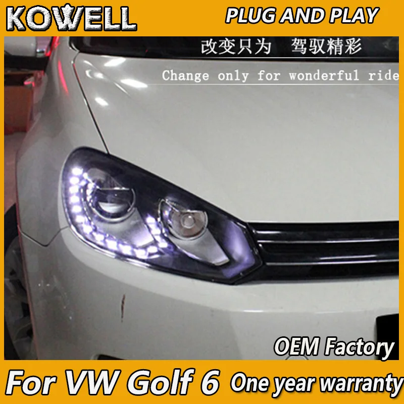 KOWELL Car Styling for 2009-2013 voor vw golf MK6 koplampen auto styling Voor vw golf 6 DRL LED tear ogen bi xenon lens led park
KOWELL Car Styling for 2009-2013 voor vw golf MK6 koplampen auto styling Voor vw golf 6 DRL LED tear ogen bi xenon lens led park