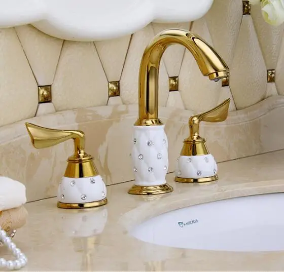 Фото Новое поступление роскошный смеситель для раковины 8 дюймов кран ванной комнаты