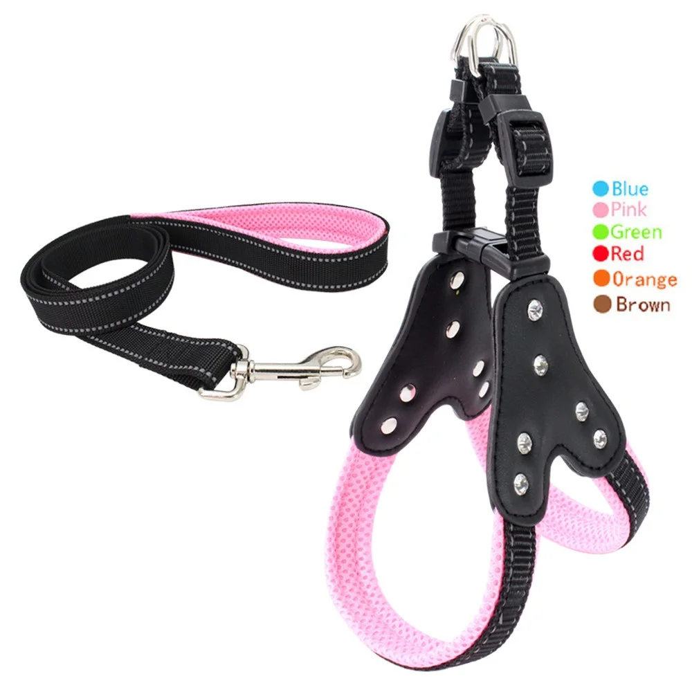 Adjustable Dog Leashes Collars Nylon Reflective Puppy Dog Harness Leash Set Pet Vest for Safety Pets Walking Leads
Adjustable Dog Leashes Collars Nylon Reflective Puppy Dog Harness Leash Set Pet Vest for Safety Pets Walking Leads