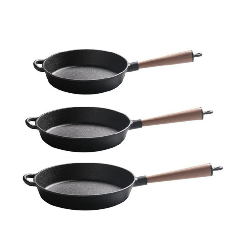 22/24/26CM Uncoated Cast Iron Frying Pan Multi-purpose Pancake Skillet Steak Grill Pan Non Stick Cooking Pot Kitchen Cookware
22/24/26CM Uncoated Cast Iron Frying Pan Multi-purpose Pancake Skillet Steak Grill Pan Non Stick Cooking Pot Kitchen Cookware