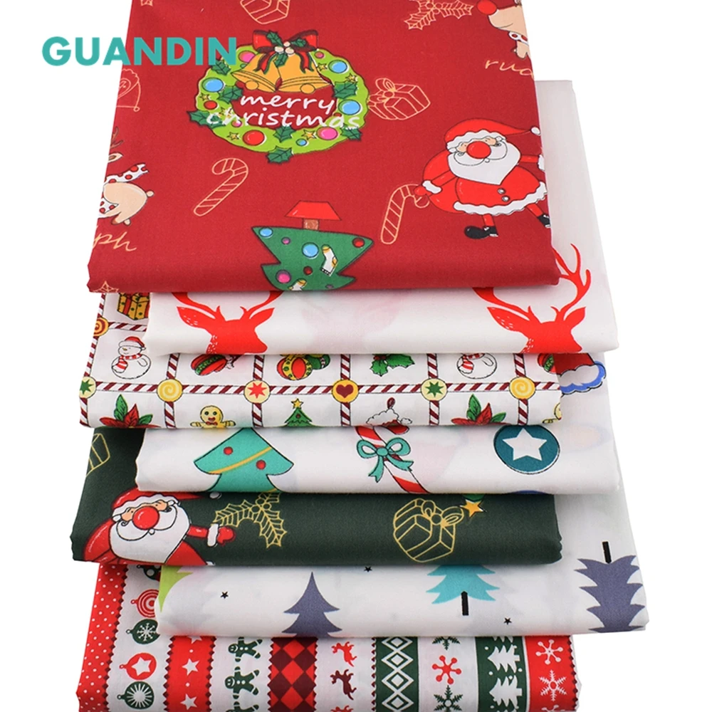 GUANDIN,New Christmas series Twill Printed Cotton Fabric Patchwork/DIY Sewing&Quilting Material Fat Quarter 40x50cm 7pcs/pack
GUANDIN,New Christmas series Twill Printed Cotton Fabric Patchwork/DIY Sewing&Quilting Material Fat Quarter 40x50cm 7pcs/pack