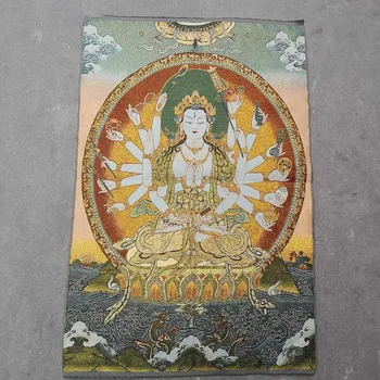 China old Tibet silk Thangka like hanging painting fengshui Tibetan Buddha Thousand hands guanyin
China old Tibet silk Thangka like hanging painting fengshui Tibetan Buddha Thousand hands guanyin