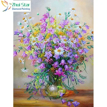 Zhui Star 5D DIY full Square drill Diamond painting Cross stitch Colorful flower Diamond embroidery Mosaic decor
Zhui Star 5D DIY full Square drill Diamond painting Cross stitch Colorful flower Diamond embroidery Mosaic decor