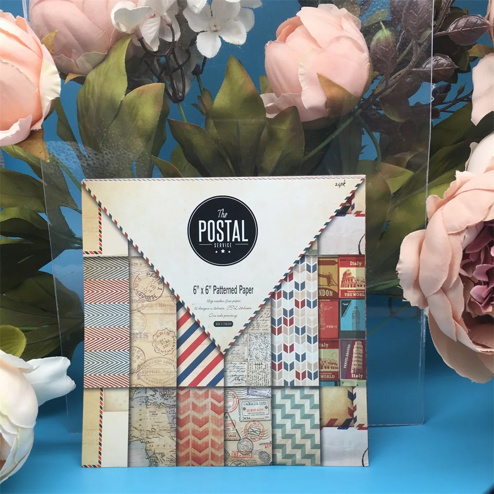 12pcs/Pack 6*6inch The Postal Service Patterned Paper Pack for Scrapbooking DIY Happy Planner Card Making Journal Project
12pcs/Pack 6*6inch The Postal Service Patterned Paper Pack for Scrapbooking DIY Happy Planner Card Making Journal Project
