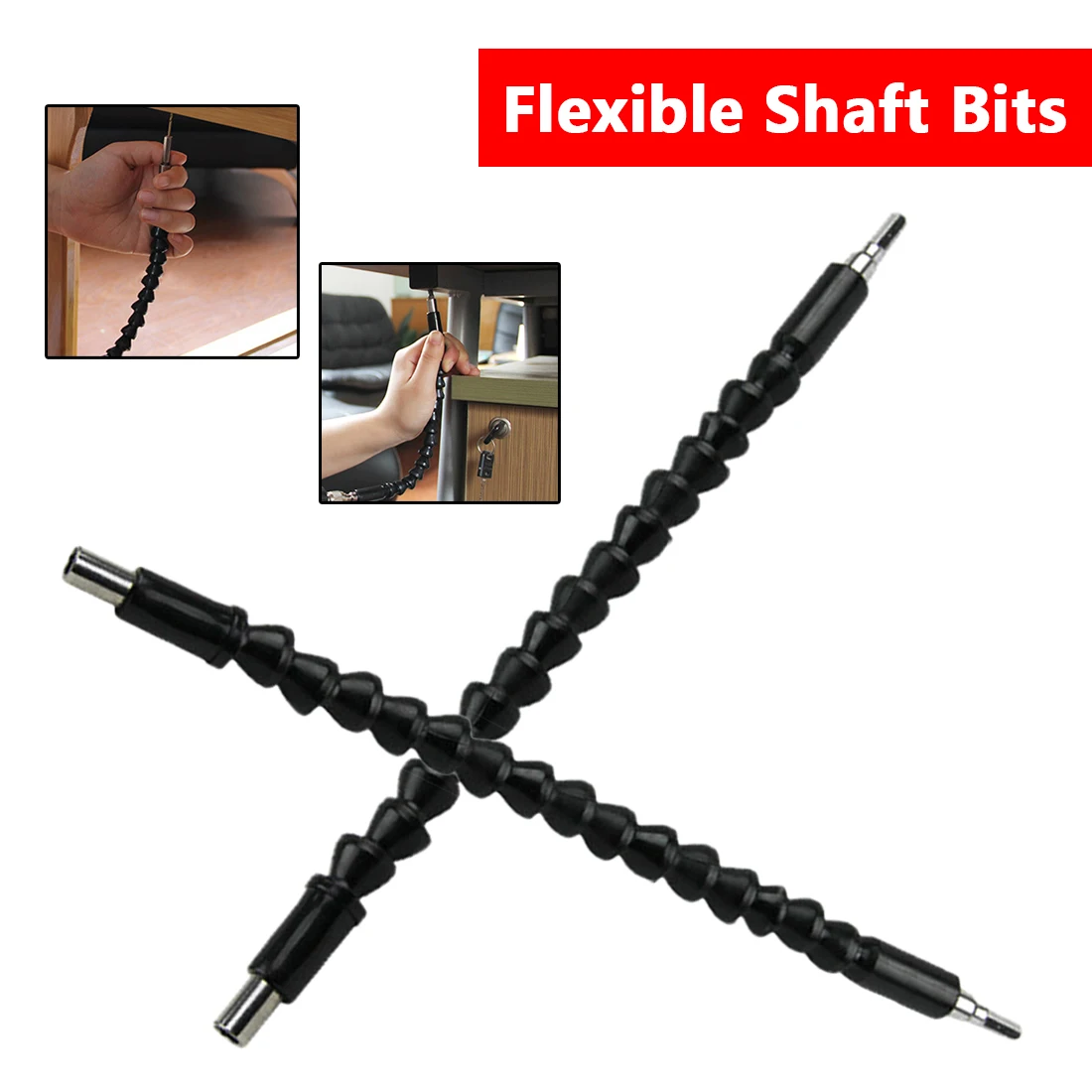 300mm Electronics Drill Black Flexible Shaft Bits Extention Screwdriver Bit Holder Connect Link Black
300mm Electronics Drill Black Flexible Shaft Bits Extention Screwdriver Bit Holder Connect Link Black